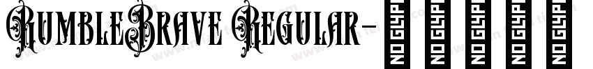 RumbleBrave Regular字体转换
